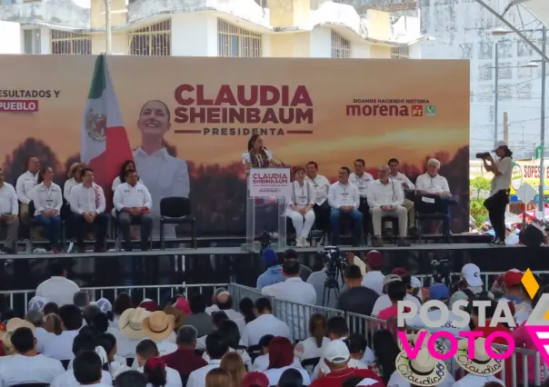 Gran apoyo a Claudia Sheinbaum en Comalcalco