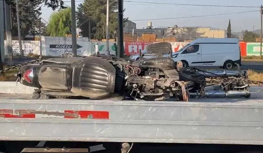 Motociclista muere en la Toluca-Palmillas. Foto: Captura de pantalla