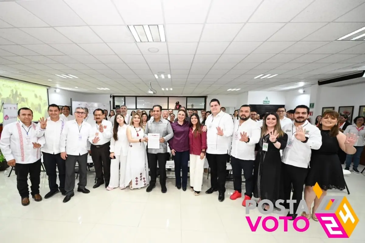 Registro oficial del candidato Eduardo Ramírez Aguilar po la gubernatura de Chiapas Foto: María Inés Muñoz