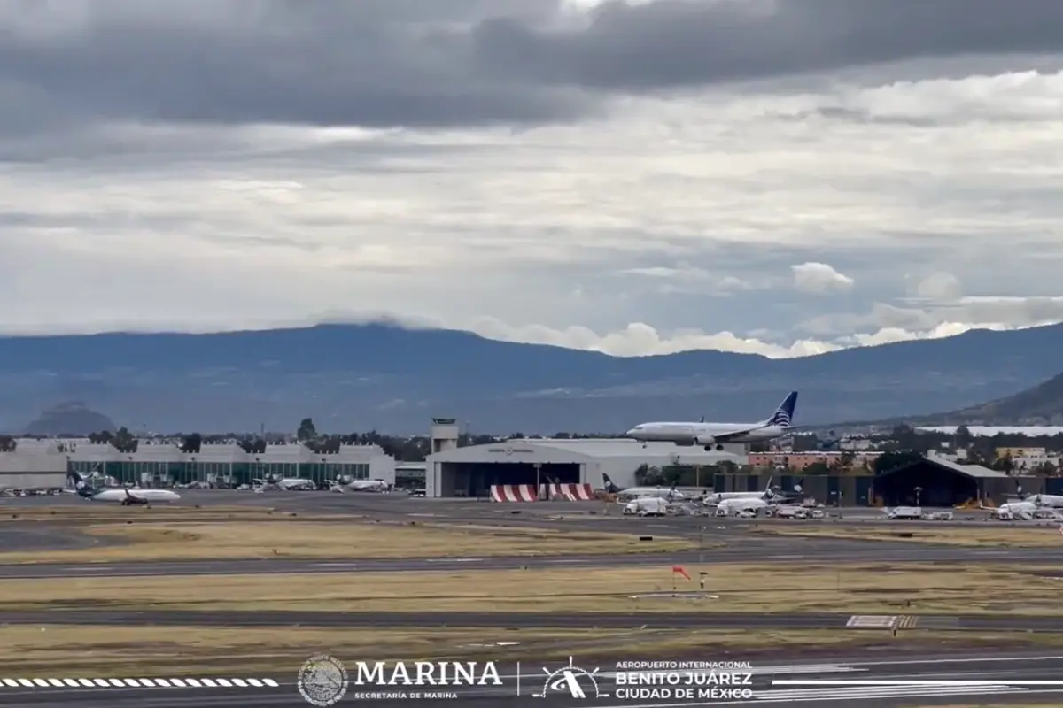 Aeropuerto Internacional de la Ciudad de México. Foto tomada de: X (Twitter) @AICM_mx