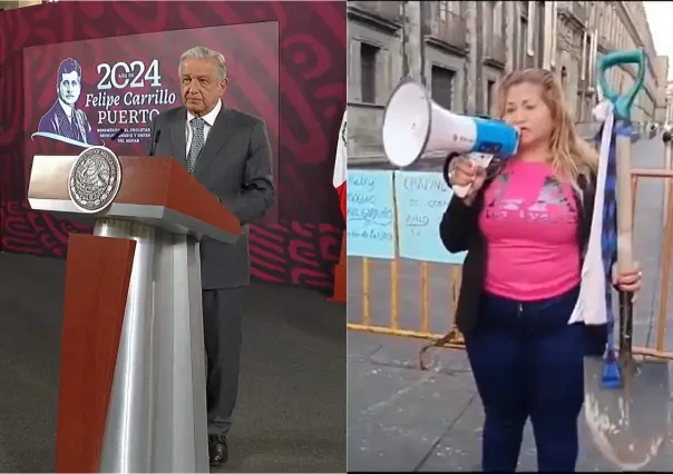 AMLO deja sin respuesta a madre buscadora que fue a Palacio Nacional