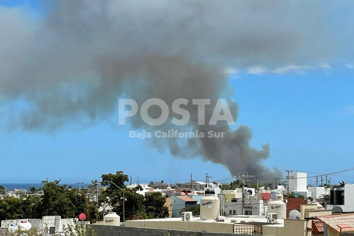 Moviliza incendio en estero de San José del Cabo a cuerpos de emergencia