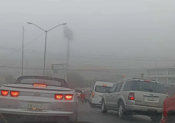 ¡Toma precauciones! Bancos de niebla al sur de Saltillo