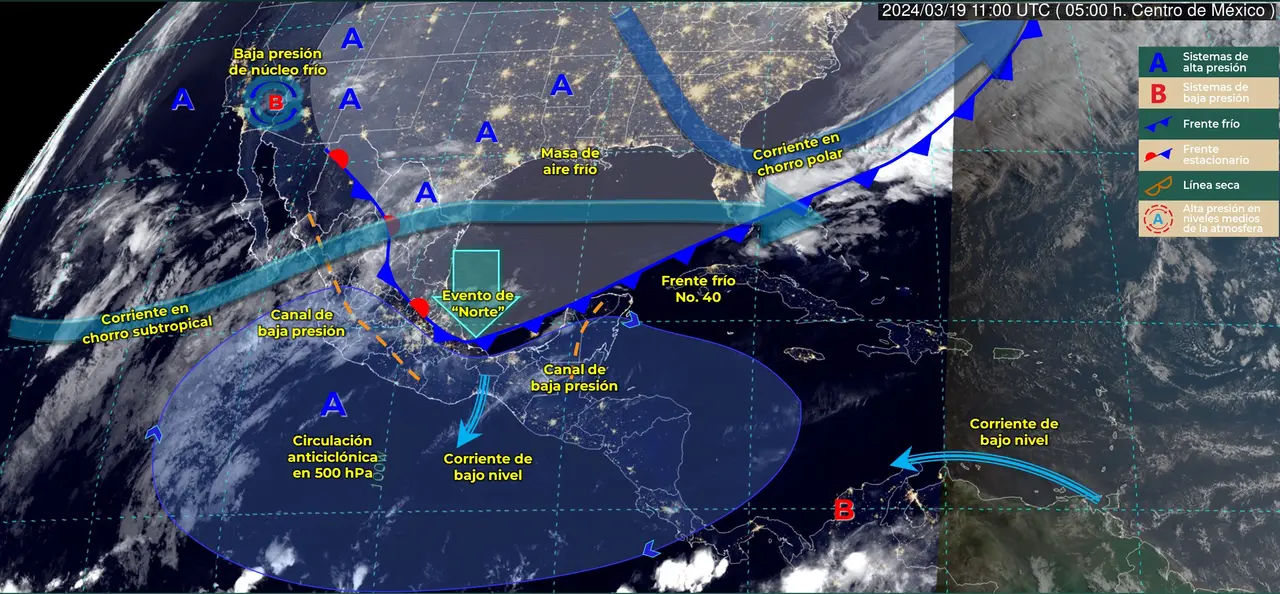 Imagen de satélite. Foto: CONAGUA