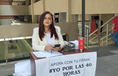 Diputada recopila firmas para que voten ya la reducción de la jornada laboral