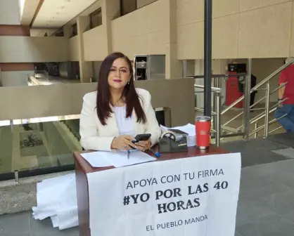 Diputada recopila firmas para que voten ya la reducción de la jornada laboral