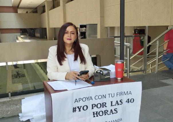 Diputada recopila firmas para que voten ya la reducción de la jornada laboral