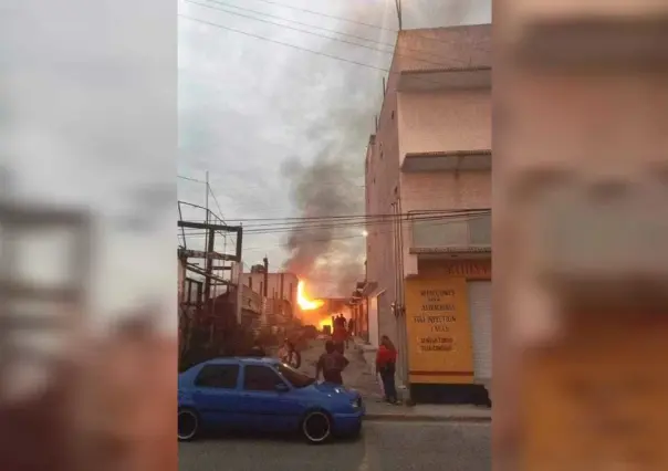 Se quema casa en Huehuetoca; investigan si hay toma clandestina al interior