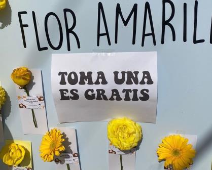 Regalan flores amarillas a jovencitas de Victoria