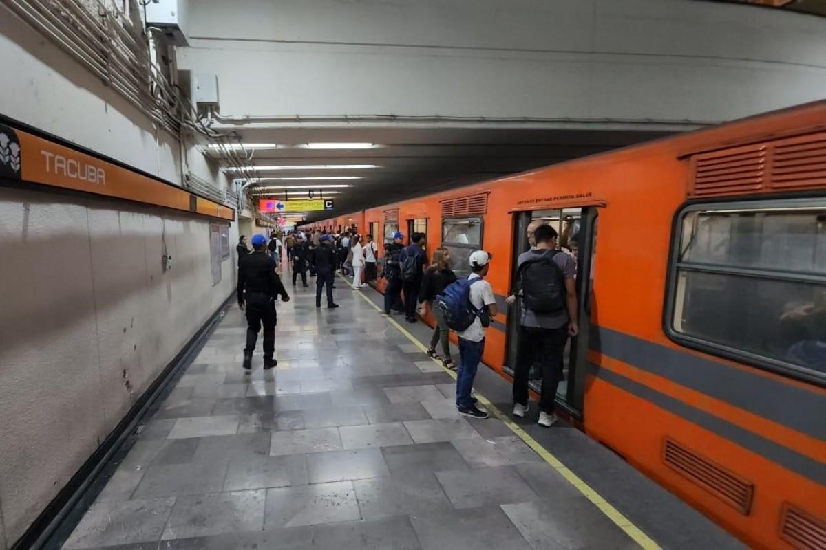 Estación Tacuba de la Línea 7 Foto: @MetroCDMX