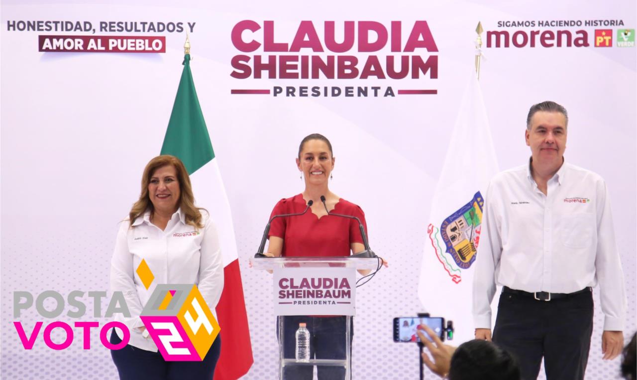 La candidata a la Presidencia de México por la Coalición “Sigamos Haciendo Historia”, Claudia Sheinbaum Pardo, habló acerca de sus propuestas para el área metropolitana de Monterrey. Foto: Cortesía