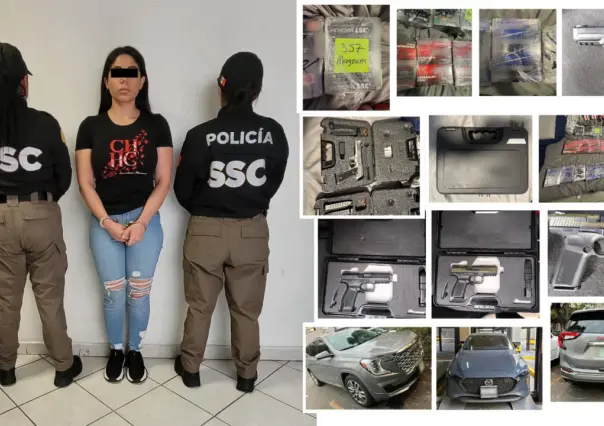 Vendedora de armas detenida en Coyoacán, usaba pelucas para no ser identificada