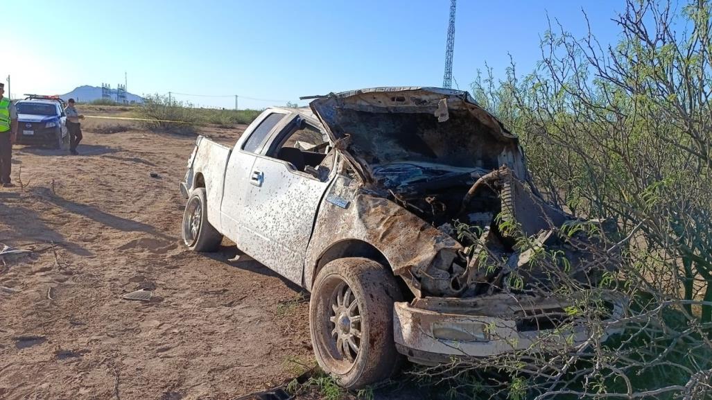 Muere al volcar en los límites de Durango y Chihuahua