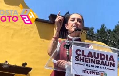 Claudia Sheinbaum llega a Coahuila