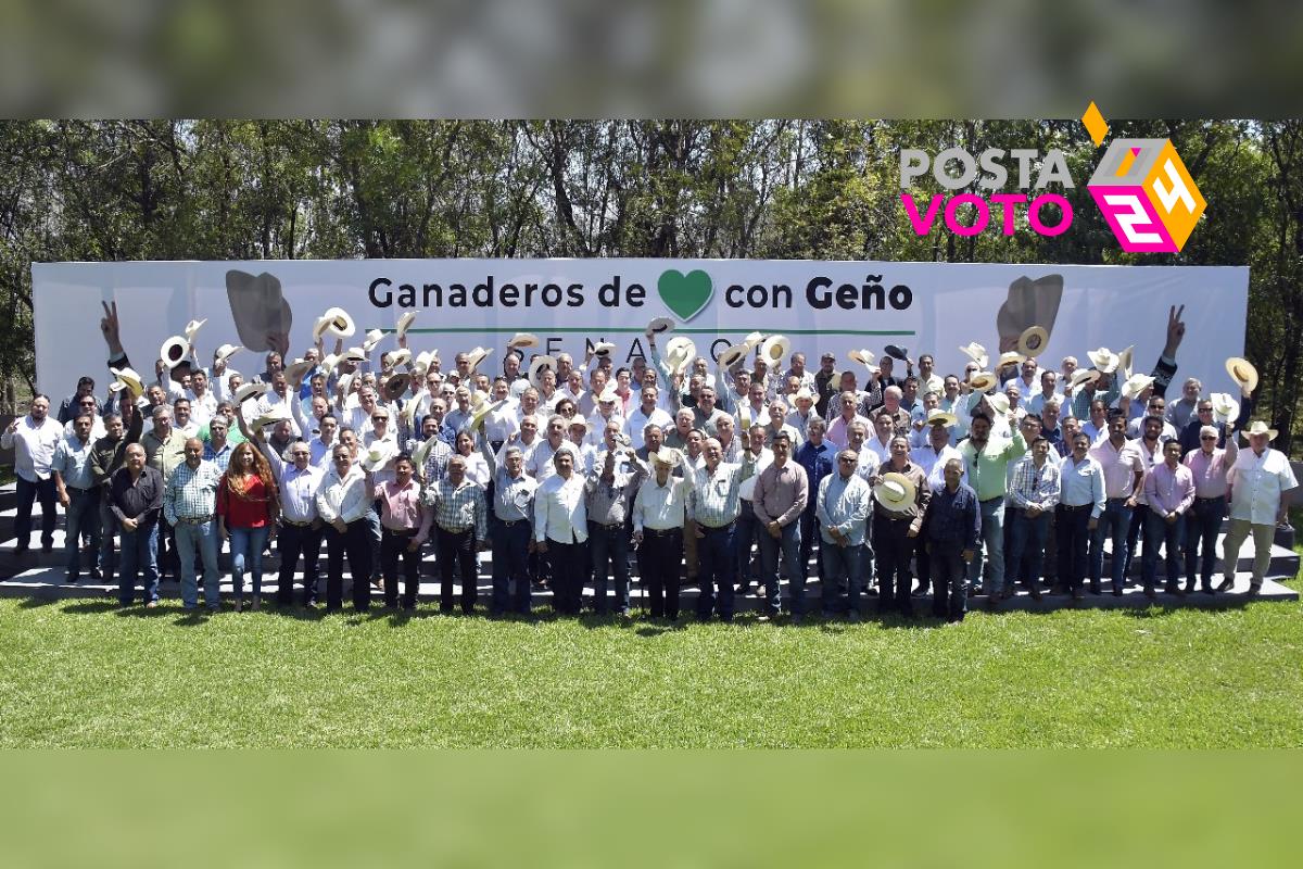 Ganaderos brindaron su respaldo al proyecto del candidato Eugenio Hernández Flores. Foto: Carlos García