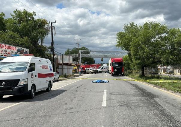 Muere persona atropellada sobre la Carretera Nacional en Montemorelos