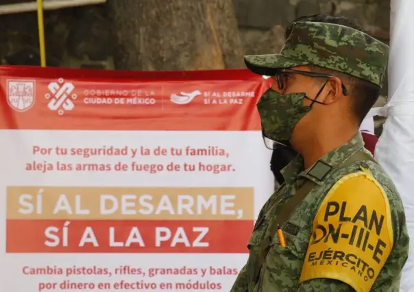 Con Sí al Desarme, Sí a la Paz, puedes recibir hasta 20 mil pesos por tu arma