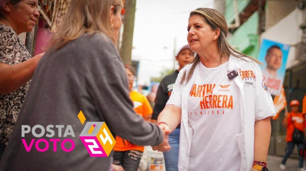 Martha Herrera recorre mercado Altamira, atenderá problemática de la zona sur