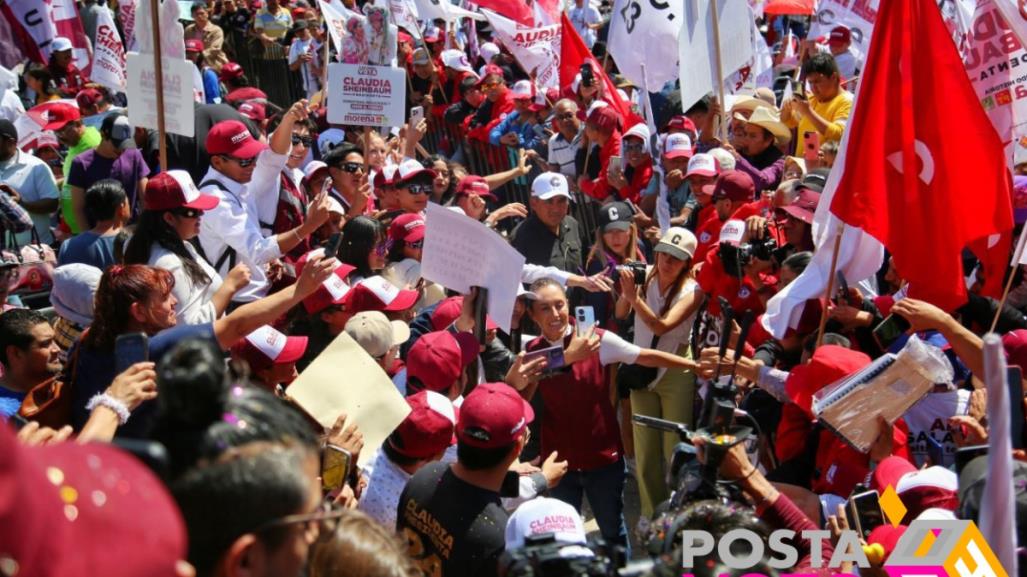 Coahuila dará ejemplo de democracia: Claudia Sheinbaum en Ramos Arizpe