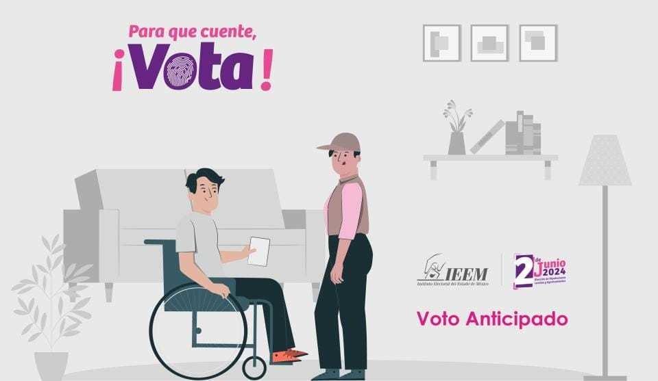 Personas con discapacidad ejercerán su derecho al voto de forma anticipada