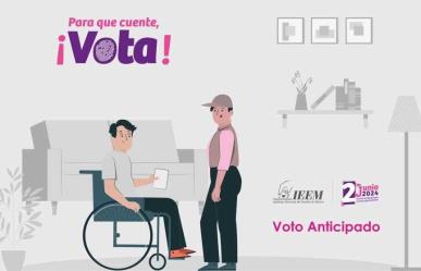 Personas con discapacidad ejercerán su derecho al voto de forma anticipada