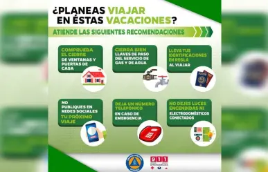 Emite Gobierno de Apodaca recomendaciones de seguridad por vacaciones