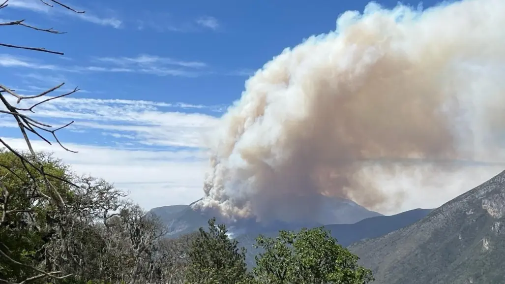 Se incendia la sierra de Zaragoza, Nuevo León