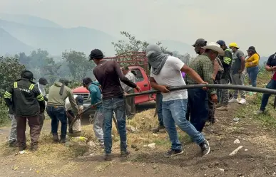 Intensifican acciones para sofocar incendios en Altas Montañas, en Veracruz