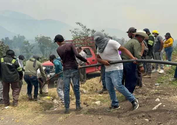 Intensifican acciones para sofocar incendios en Altas Montañas, en Veracruz