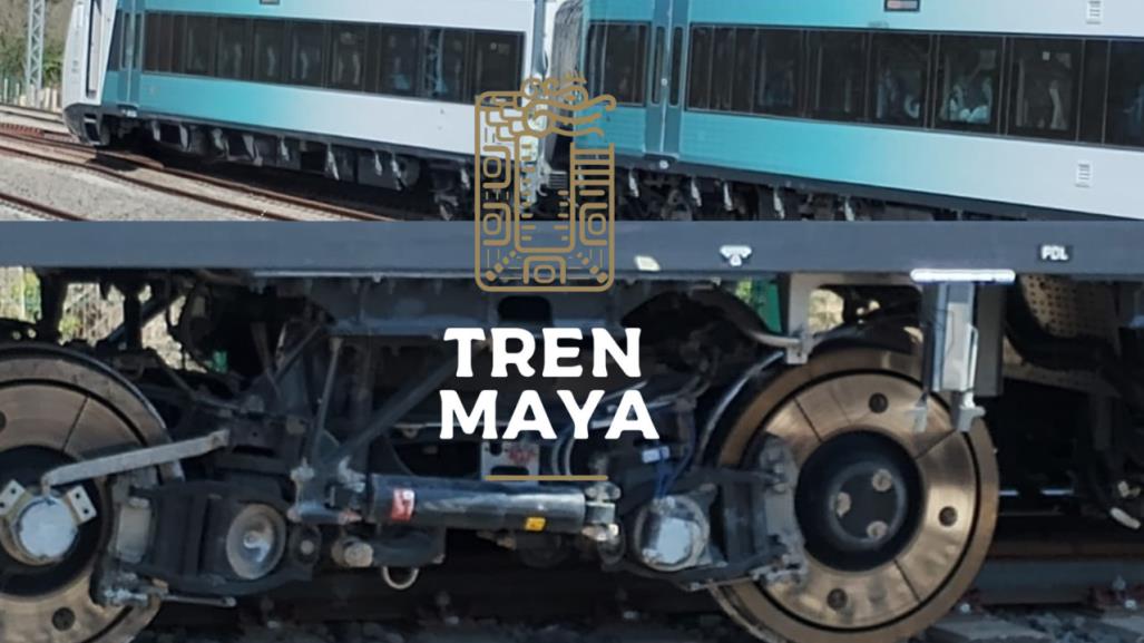 Se descarrila vagón del Tren Maya en su recorrido Campeche-Cancún