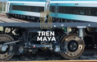 Se descarrila vagón del Tren Maya en su recorrido Campeche-Cancún