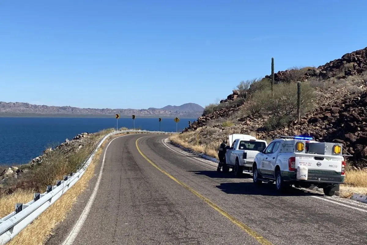 Recomendaciones para un viaje seguro en carreteras de BCS. Foto: Gobierno de BCS