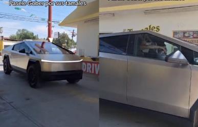 Samuel García va a los tamales de Juárez en la Cybertruck de Tesla (VIDEO)