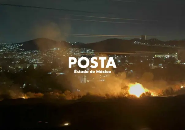 Se quema cerro en los límites de Naucalpan y Atizapán (VIDEO)