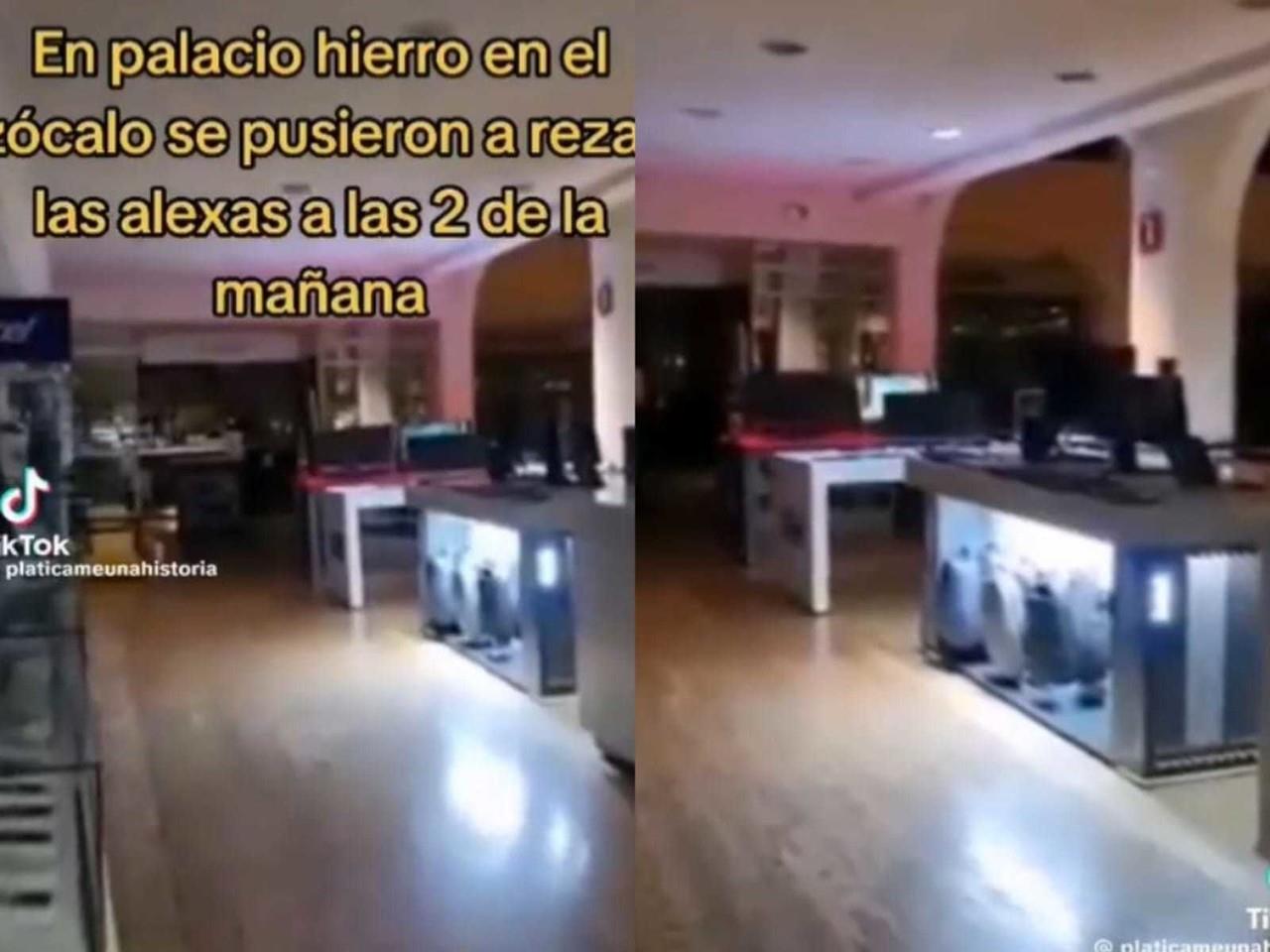 Capta guardia a Alexas rezando en centro comercial (VIDEO)