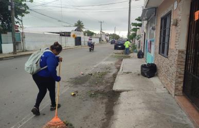 Realizan jornada de limpieza en Progreso ante llegada de turistas