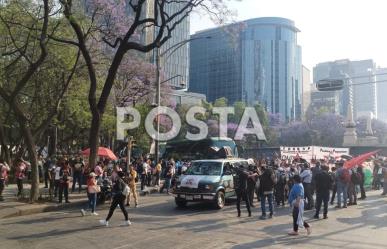 Marcha de Ayotzinapa por la 114 acción global, se realiza en Paseo de la Reforma