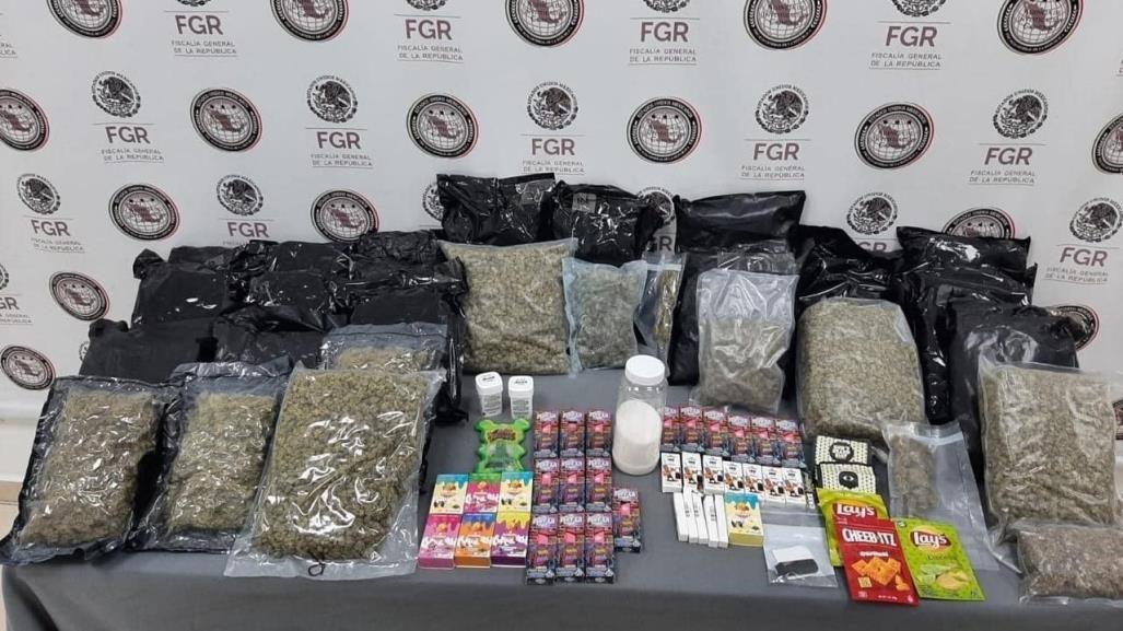 Aseguran paquetes de marihuana en Santa Catarina