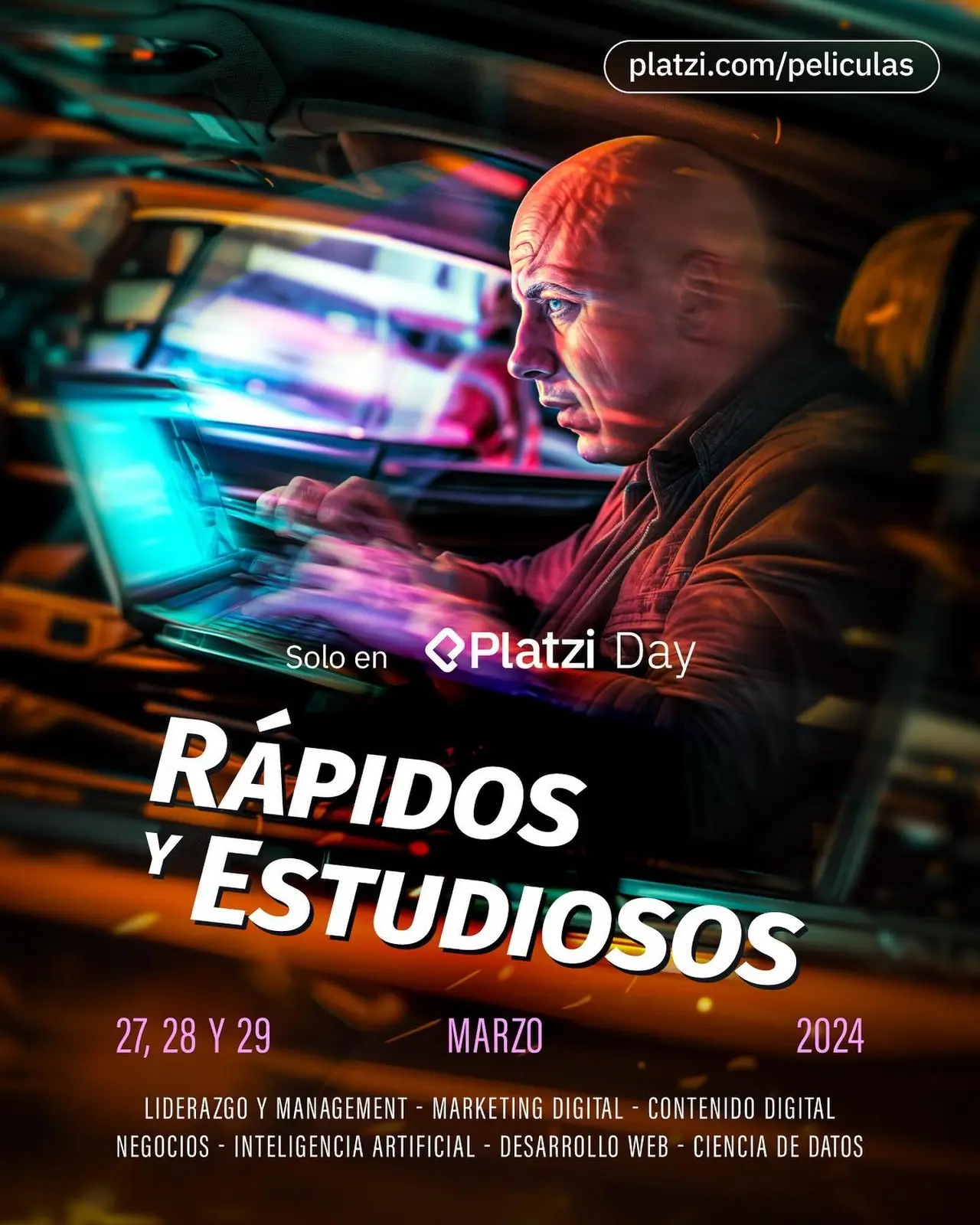 Platzy Day, 48 horas de cursos gratuitos. Foto de Platzi.