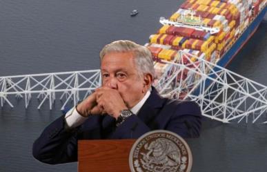 AMLO confirma tres mexicanos afectados tras colapso de puente en Baltimore