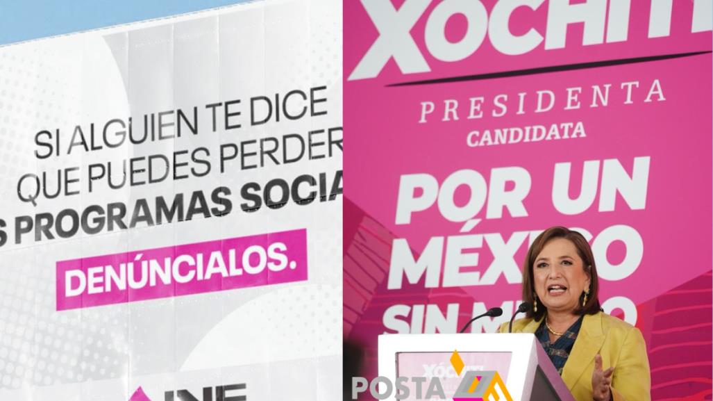 Pide Xóchitl Gálvez reunión con el INE; acusa que propaganda beneficia a Claudia