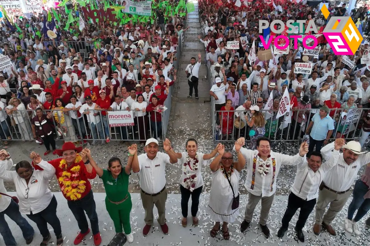 Anuncia Claudia Sheinbaum mayor conectividad entre los pueblos indígenas en Oaxaca Foto: Equipo de campaña