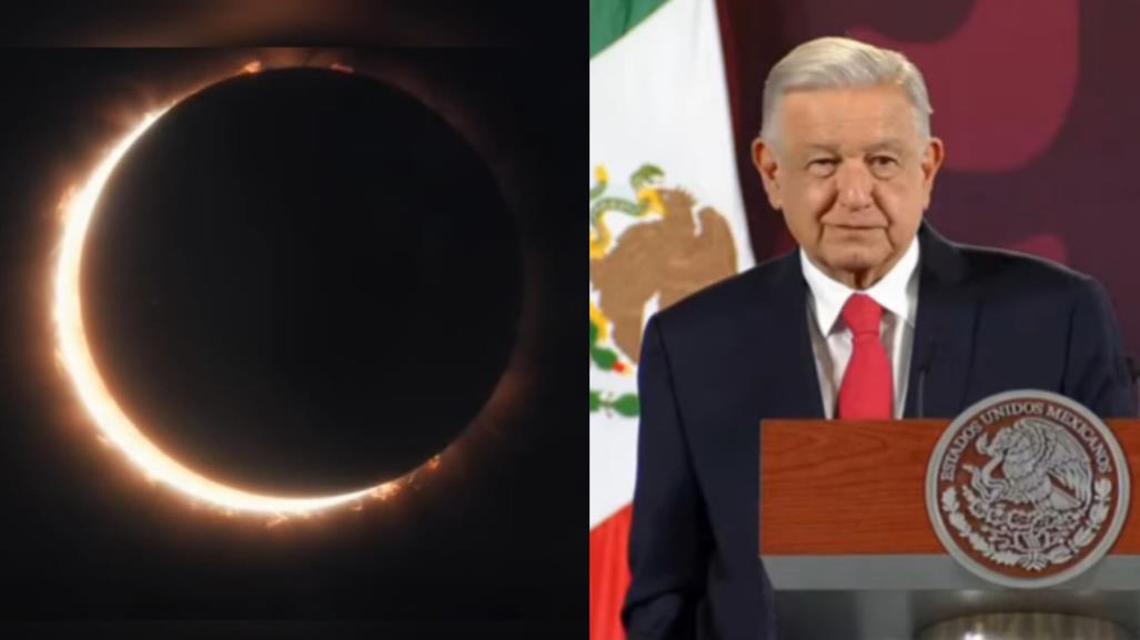 ¿Dónde verá AMLO el eclipse solar este 8 de abril?
