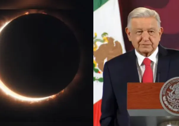 ¿Dónde verá AMLO el eclipse solar este 8 de abril?