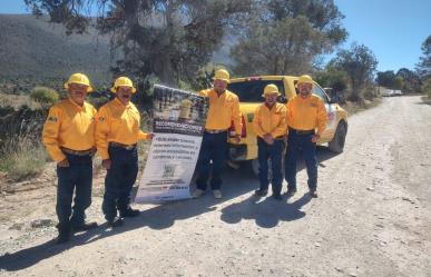 Refuerzan acciones en Arteaga para alertar sobre incendios forestales