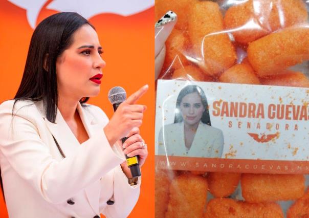 ¡Ponle salsa!, critican a Sandra Cuevas por regalar chetos electorales