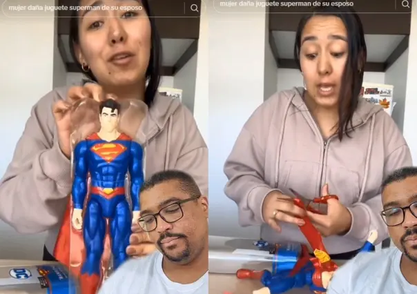 Destroza mujer un Superman a su novio; recordarle que mejor pague la boda