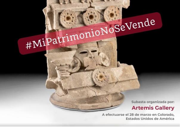 Gobierno mexicano contra subasta ilegal de patrimonio cultural en Galería Artemis