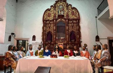 Exponen la “Última cena” en tamaño real en la Catedral de Mérida