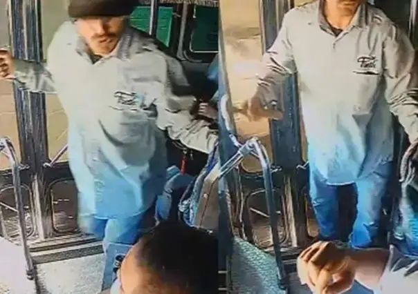 Pasajero ataca a conductor de autobús con martillo (VIDEO)